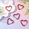 5Pcs Zinc Alloy Spring Gate Rings FIND-TA0009-73I-5
