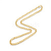 Men's 201 Stainless Steel Cuban Link Chain Necklace NJEW-N050-A06-5-50G-3