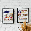 MAYJOYDIY US 1 Set Graduation Theme PET Hollow Out Drawing Painting Stencils DIY-MA0004-48B-5