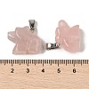 Natural Rose Quartz Pendants G-B127-02P-05-3