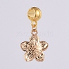 Golden Plated Zinc Alloy European Dangle Charms PALLOY-JF00440-3