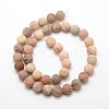Natural Sunstone Frosted Round Bead Strands LS-G-O039-07-10mm-2