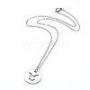 Non-Tarnish 304 Stainless Steel Pendant Necklaces NJEW-E147-06P-2