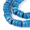 Handmade Millefiori Glass Beads Strands LAMP-T021-27B-05-3