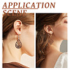 DIY Geometry Drop Earring Making Kit DIY-TA0003-79-7