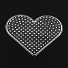 Heart ABC Plastic Pegboards used for 5x5mm DIY Fuse Beads X-DIY-Q009-14-1