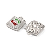 Rack Plating Alloy Enamel Pendants FIND-M038-08P-2