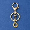 304 Stainless Steel Initial Letter Charm Keychains KEYC-YW00005-17-1