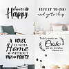 PVC Quotes Wall Sticker DIY-WH0200-084-6