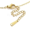 Ion Plating(IP) 304 Stainless Steel Pendant Necklaces for Women NJEW-B080-01G-3