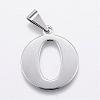 Tarnish Resistant 304 Stainless Steel Pendants STAS-F106-95P-O-1