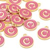 Golden Plated Alloy Enamel Charms ENAM-S118-08C-4