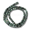 Dyed Natural Sesame Jasper/Kiwi Jasper Imitation African Turquoise Beads Strands G-H230-57-3