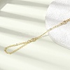 Brass Micro Pave Cubic Zirconia Mittens Bracelets BJEW-C156-01G-03-2