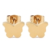 PVD Vacuum Plating 304 Stainless Steel Stud Earrings for Women EJEW-A048-48E-G-1