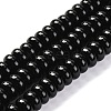 Natural Black Agate(Dyed & Heated) Beads Strands G-G177-F01-02-1