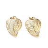 Brass Micro Pave Clear Cubic Zirconia Pendants CU-CBAF0F8-09G-1
