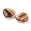 Heart Tigerskin Glass Worry Stone G-C134-06A-04-2