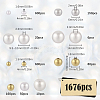 1676Pcs 9 Styles ABS Plastic Imitation Pearl with CCB Plastic Beads FIND-SC0010-16-2