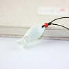 Fish Porcelain Whistle Pendant Necklaces with Adjustable Wax Cord FS-WG46CDC-02-1