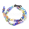 Square Handmade Millefiori Glass Beads LK-R004-52-2