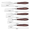 Stainless Steel Palette Knives Set DRAW-PW0001-194-3