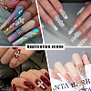 GOMAKERER 48Pcs 6 Styles Alloy Rhinestone Cross Cabochons DIY-GO0002-01-7