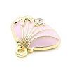 Alloy Enamel Charms PALLOY-E582-02G-02-2