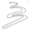 Iron Rolo Chains Necklace Making X-MAK-R015-45cm-P-2