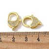 Brass Micro Pave Cubic Zirconia Lobster Claw Clasps KK-F893-06G-3
