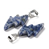 Natural Blue Spot Jasper Pendants G-C057-01P-03-3