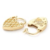 Brass Micro Pave Clear Cubic Zirconia Clasps ZIRC-P082-03A-G-2
