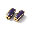 Brass Enamel Beads KK-P290-38G-2