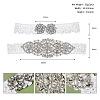 Rhinestone Bride Flower Lace Leg Belts WG66B83-13-1