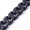 Handmade Acrylic Curb Chains X-AJEW-JB00679-05-3