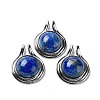 Natural Lapis Lazuli Pendants G-M405-06P-09-1