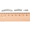 Tarnish Resistant 316 Surgical Stainless Steel Bayonet Clasps X-STAS-I013-3mm-3