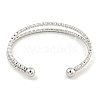 Non-Tarnish Textured 304 Stainless Steel Wrap Cuff Bangle for Women BJEW-P331-16P-3