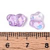 Spray Painted Transparent Acrylic Beads OACR-N149-01E-3