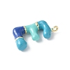 Brass Enamel Pendants KK-E093-03G-E-02-2