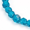 Faceted Round Glass Beaded Stretch Bracelets BJEW-JB05986-02-3