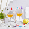  2 Sets 12Pcs Rabbit Ear Silicone Wine Glass Charms DIY-NB0010-55-4