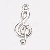 Tibetan Style Alloy Treble Clef Pendants TIBEP-R315-AS-LF-2