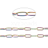Ion Plating(IP) 304 Stainless Steel Paperclip Chains CHS-F010-01H-MC-1