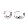 304 Stainless Steel Huggie Hoop Earrings EJEW-G272-01-8mm-P-3
