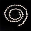 1 Yard Crystal Rhinestone Cup Chains with Plastic Pearl Beaded DIY-GA0005-72-7