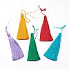 Polyester Tassel Big Pendants HJEW-K030-C-1