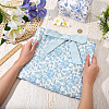 Flower Print Cloth Packing Pouches with Straps ABAG-WH20010-40A-3