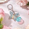 Butterfly Shape Resin & Acrylic Keychain KEYC-JKC01067-08-2