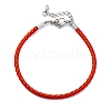 Polyester Cord Braided Bracelet Makings MAK-Z003-01P-07-1